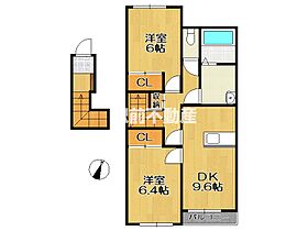 サニーヒルズ 201 ｜ 熊本県荒尾市一部2157-13（賃貸アパート2DK・2階・56.20㎡） その2