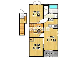 間取図画像 2LDK