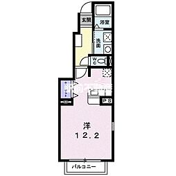 メゾンドアンジュC ワンルームの間取図画像