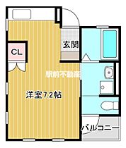 La Clair 101 ｜ 福岡県大牟田市本町3丁目5-16（賃貸マンション1R・1階・26.00㎡） その2