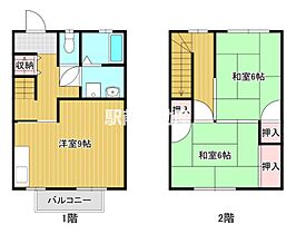 第2コーポパーラー 103 ｜ 福岡県大牟田市松浦町11-3（賃貸アパート2LDK・1階・64.50㎡） その2