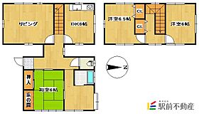 倉永一戸建て 1 ｜ 福岡県大牟田市倉永440-2（賃貸一戸建4DK・1階・108.81㎡） その2