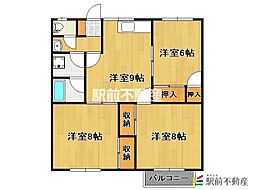 間取図画像 3LDK