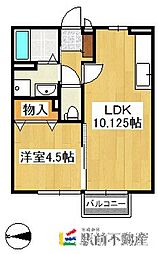 ボナールメゾン 1LDKの間取図画像