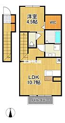 フローレス 1LDKの間取図画像