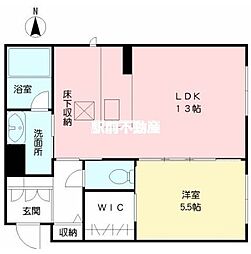シャーメゾンステージ鳥栖 1LDKの間取図画像