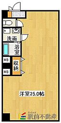 メモリー鳥栖 ワンルームの間取図画像