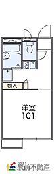 レオパレスヴェルコート 1Kの間取図画像
