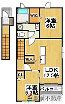 福岡県朝倉市杷木池田440-18（賃貸アパート2LDK・2階・57.32㎡） その2