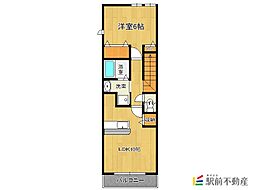 メゾンエスポワール 1LDKの間取図画像