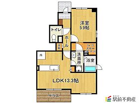 カレント大町II 102 ｜ 佐賀県鳥栖市神辺町1595番地4（賃貸アパート1LDK・1階・47.75㎡） その2