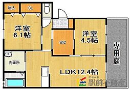 シャーメゾン若江 2LDKの間取図画像