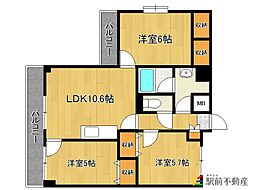 ルミナスフォート 3LDKの間取図画像