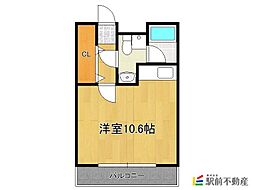E・ポプラール1 ワンルームの間取図画像