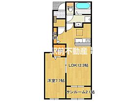 カーサ・フォレスタ　C 101 ｜ 福岡県朝倉郡筑前町高田2571（賃貸アパート1LDK・1階・50.14㎡） その2