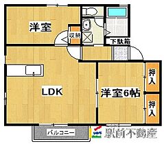 福岡県朝倉市来春403（賃貸アパート2LDK・2階・53.32㎡） その2