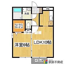 リーベン　ルーチェ 102 ｜ 福岡県久留米市田主丸町長栖319（賃貸アパート1LDK・1階・40.07㎡） その2