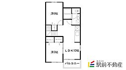 サニーハウス武井壱番館 2LDKの間取図画像