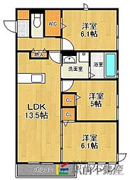 D-roomさくら 3LDKの間取図画像