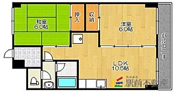 セキレイマンション大手町 2LDKの間取図画像