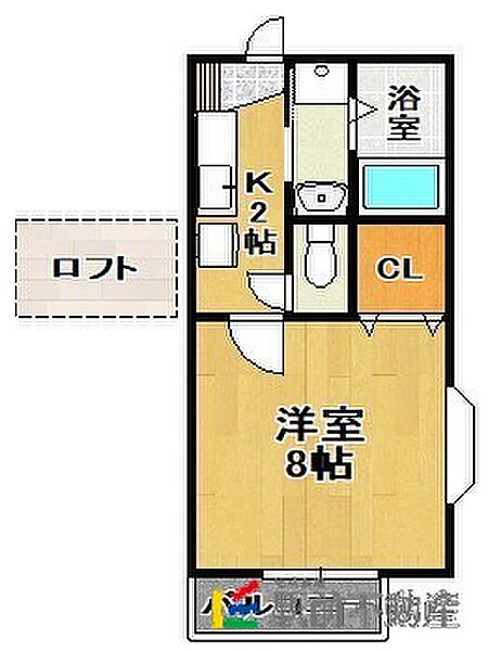 スペランツァ壱番館 101｜福岡県久留米市津福本町(賃貸アパート1K・1階・26.49㎡)の写真 その2