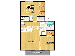 MH津福本町 2LDKの間取図画像