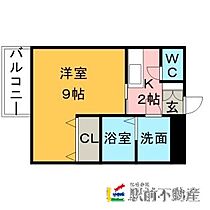 ヴィラージュII 102 ｜ 福岡県久留米市西町582-2（賃貸アパート1K・1階・28.78㎡） その2