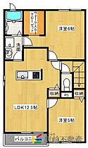 福岡県筑後市大字前津1639-7（賃貸アパート2LDK・2階・58.55㎡） その2