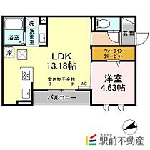 D-roomT.MII 105 ｜ 福岡県久留米市御井町1690-11（賃貸アパート1LDK・1階・41.89㎡） その2