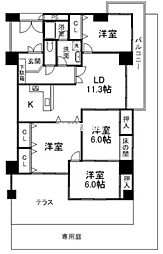 グランドシャルマン 4LDKの間取図画像