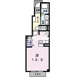 フォレストヒルズ3号館 1Kの間取図画像