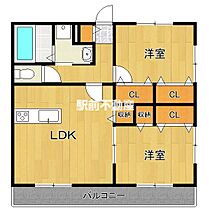 クリントブロン1 103 ｜ 佐賀県小城市牛津町牛津643-7（賃貸アパート2LDK・1階・67.70㎡） その2