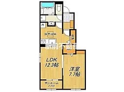 Vita serenaB 1LDKの間取図画像
