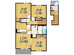 フレアルーチェ 吉野ヶ里V 3LDKの間取図画像
