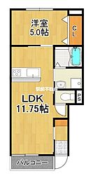 KAITOみやき 1LDKの間取図画像