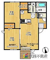 トロワーズ湘南VII 101 ｜ 佐賀県小城市三日月町織島3160番地1（賃貸アパート2LDK・1階・55.44㎡） その2