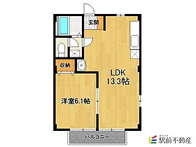 サンフラット原 101 ｜ 佐賀県三養基郡みやき町大字中津隈621-1-3（賃貸アパート1LDK・1階・40.04㎡） その2