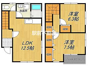 シャトーA A ｜ 佐賀県神埼市神埼町鶴3835-3（賃貸テラスハウス2LDK・1階・68.52㎡） その2