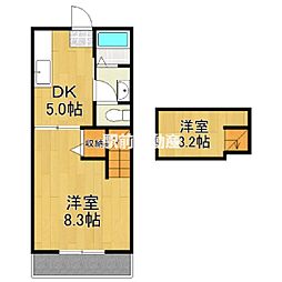 マキ1 1DKの間取図画像
