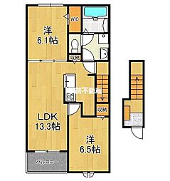グラン・アーブルVIII 2LDKの間取図画像