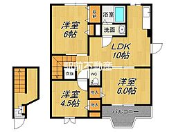 セトルエレガンC 3LDKの間取図画像