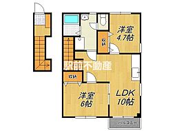 ラヴィアンローズ 2LDKの間取図画像
