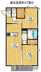 D-room道 2LDKの間取図画像