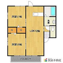 パストラルハイムみやまE 101 ｜ 福岡県みやま市瀬高町松田803-1（賃貸アパート2LDK・1階・49.85㎡） その2