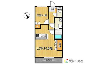 グランディール 102 ｜ 福岡県柳川市筑紫町305-2（賃貸アパート1LDK・1階・36.00㎡） その2