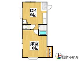 コーポ山口 301 ｜ 福岡県八女市平田17（賃貸アパート1DK・3階・35.00㎡） その2