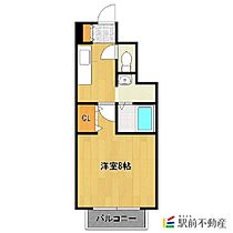 福岡県筑後市大字熊野1208-2（賃貸アパート1K・1階・26.49㎡） その2