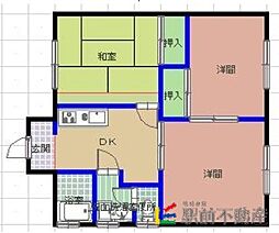 大藪住宅 1階3DKの間取り