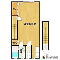 福岡県筑後市大字熊野108-61（賃貸アパート1R・2階・35.64㎡） その2