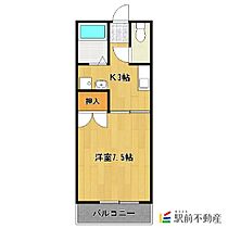 エステート長浜 201 ｜ 福岡県筑後市長浜2398-1（賃貸アパート1K・2階・24.62㎡） その2